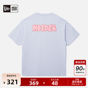 字母短袖 新款 T恤男女发泡印花宽松浅色纯棉 Era纽亦华2025秋季 New