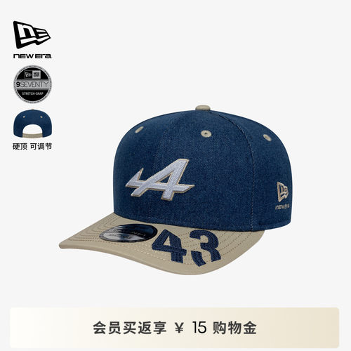 NEW ERA纽亦华26新品Alpine F1车队赛车微弯檐棒球帽硬顶NE970