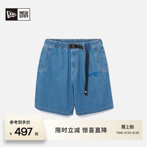 NewEra纽亦华巴恩风牛仔短裤