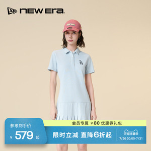 NEW ERA纽亦华26新品MLB运动休闲学院风百褶连衣裙NE