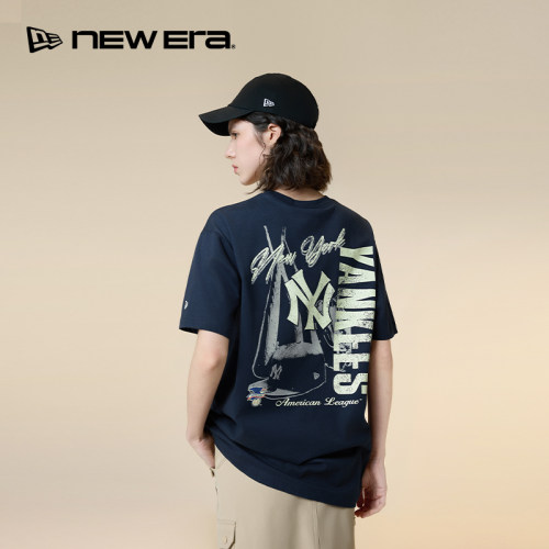NEW ERA纽亦华26新品MLB联名美式复古街头短袖T恤男女同款NE