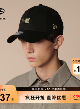 New Era纽亦华春夏弯檐棒球帽金属logo复古男女硬顶NE940