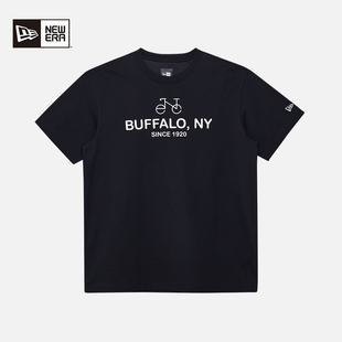 字母印花短袖 新款 情侣简约休闲T恤宽松上衣男女 Era纽亦华秋季 New