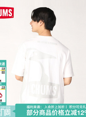 CHUMS洽洽鸟户外休闲短袖T恤夏季新品男女印花圆领棉CH01-2356
