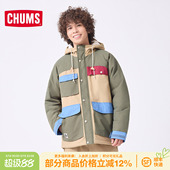 CHUMS洽洽鸟户外运动加绒夹克外套宽松休闲冲锋男女上衣CH04 1409