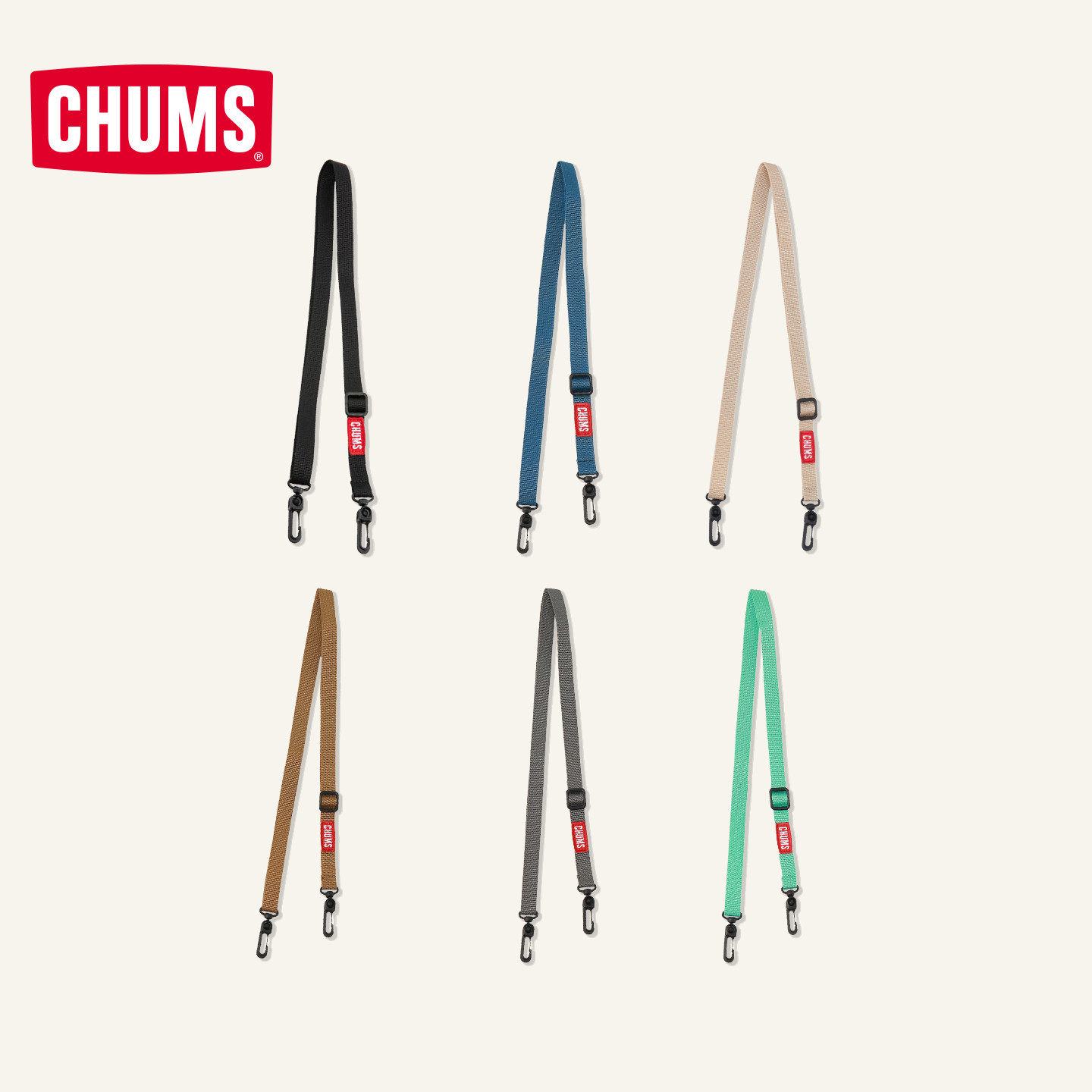 CHUMS洽洽鸟斜跨可调节肩带包袋图片
