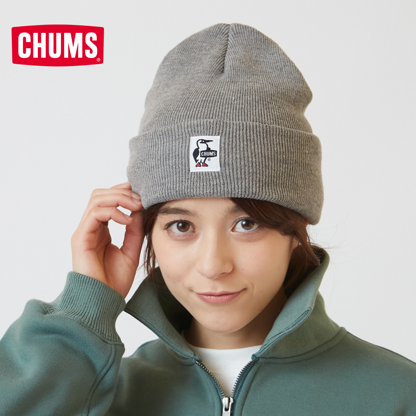 CHUMS洽洽鸟运动针织帽户外保暖
