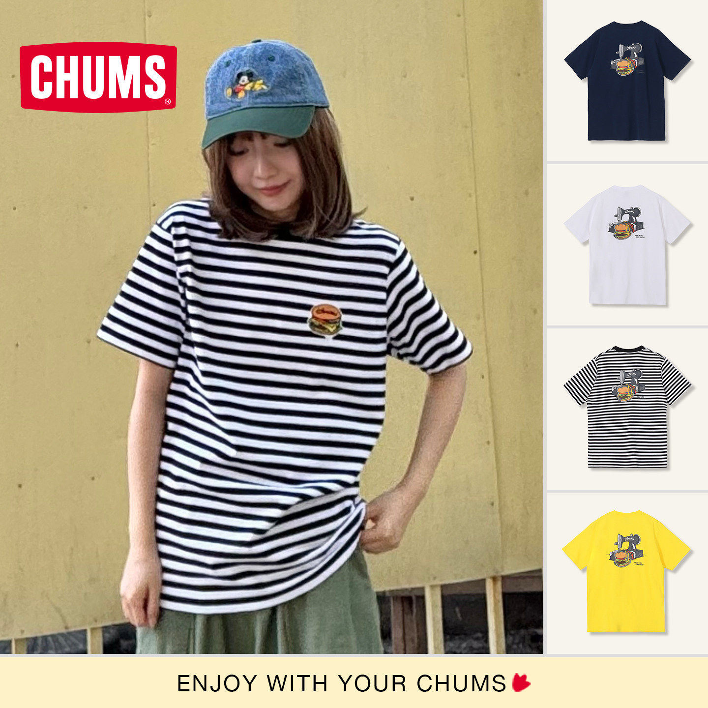 CHUMS洽洽鸟户外短袖T恤情侣图片
