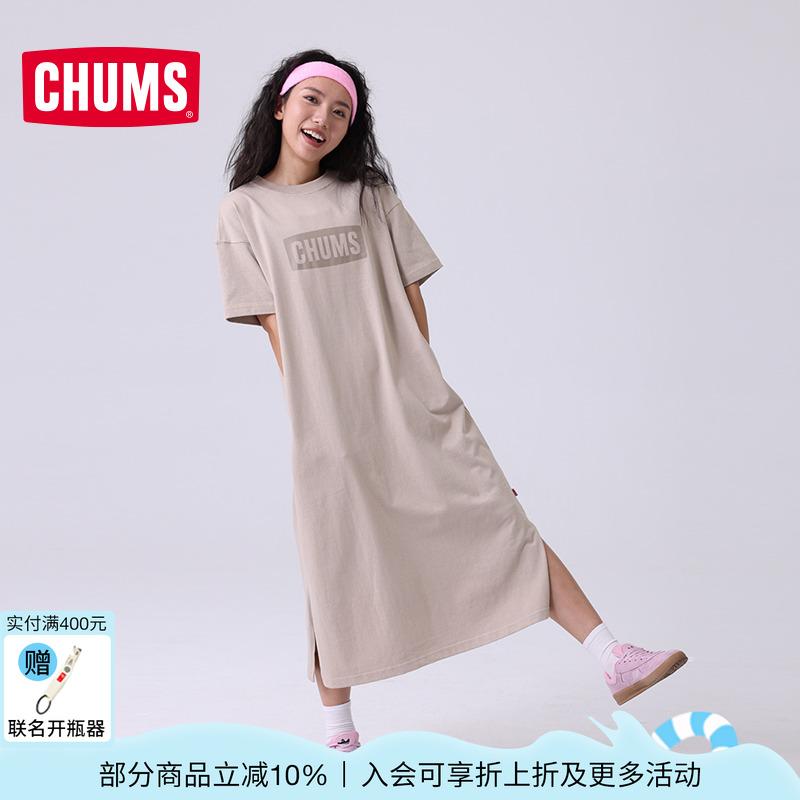 CHUMS户外休闲宽松连衣裙