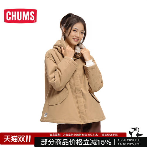 chums/洽洽鸟日系22女款抓绒户外