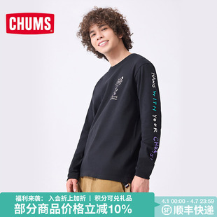 卫衣简约休闲百搭CH01 1962 T恤长袖 CHUMS洽洽鸟运动户外男女款