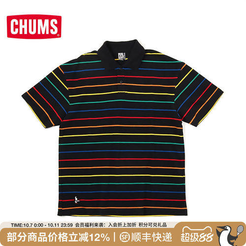 CHUMS户外运动T恤春夏休闲