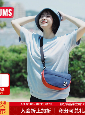 CHUMS洽洽鸟潮流斜挎包户外男女包轻便多功能收纳单肩包CH60-3119