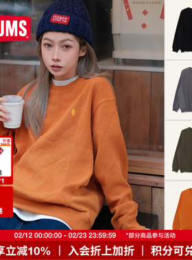 CHUMS洽洽鸟户外休闲卫衣长袖鱼骨系列男女春秋25新款CH00-1535