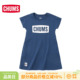 CHUMS洽洽鸟儿童运动休闲亲子连衣裙印花舒适短袖 1284 裙子CH21