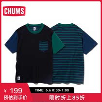 CHUMS/洽洽鸟日系潮流户外20春夏新品男女款圆领短袖T恤CH01-1328