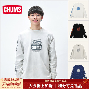 2633 CH01 CHUMS洽洽鸟户外休闲长袖 T恤卫衣宇宙系列男女25秋新款