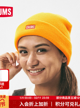 CHUMS洽洽鸟户外运动休闲冷帽毛线帽百搭时尚男女款帽子CH05-1402