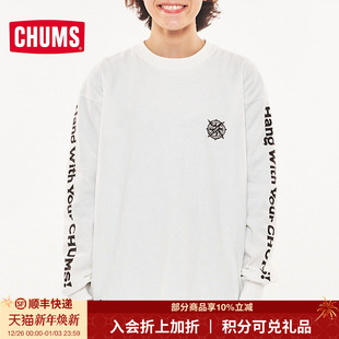 2068 T恤CH01 CHUMS洽洽鸟户外运动休闲男女款 印花棉质舒适长袖