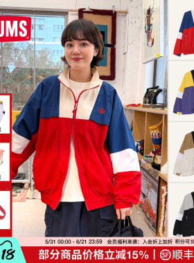 CHUMS洽洽鸟运动户外休闲复古夹克经典拼接外套男女新款CH04-1450