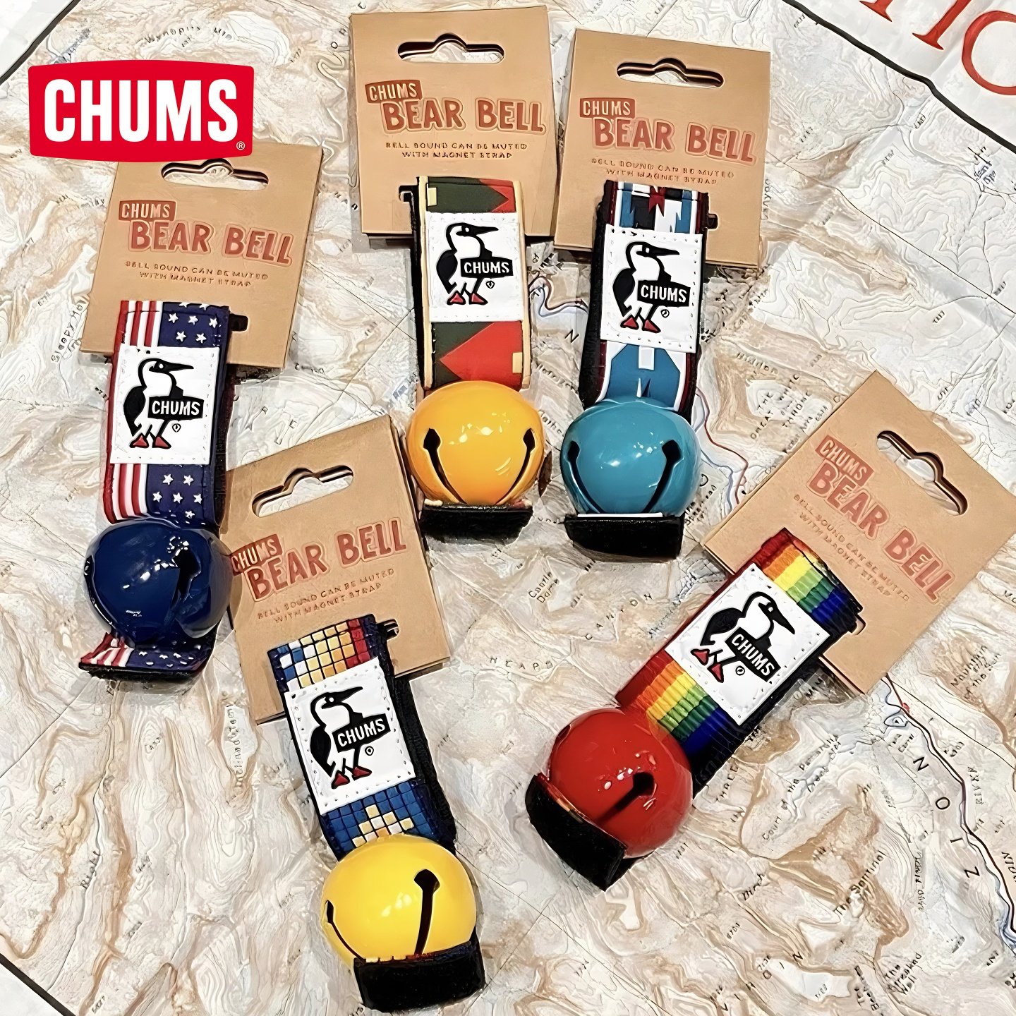CHUMS洽洽鸟高颜值露营铃铛挂件图片