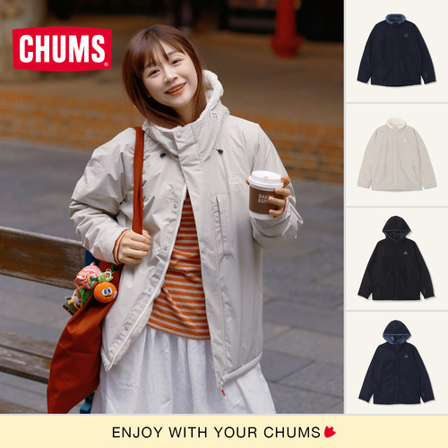 CHUMS洽洽鸟户外休闲抓绒夹克