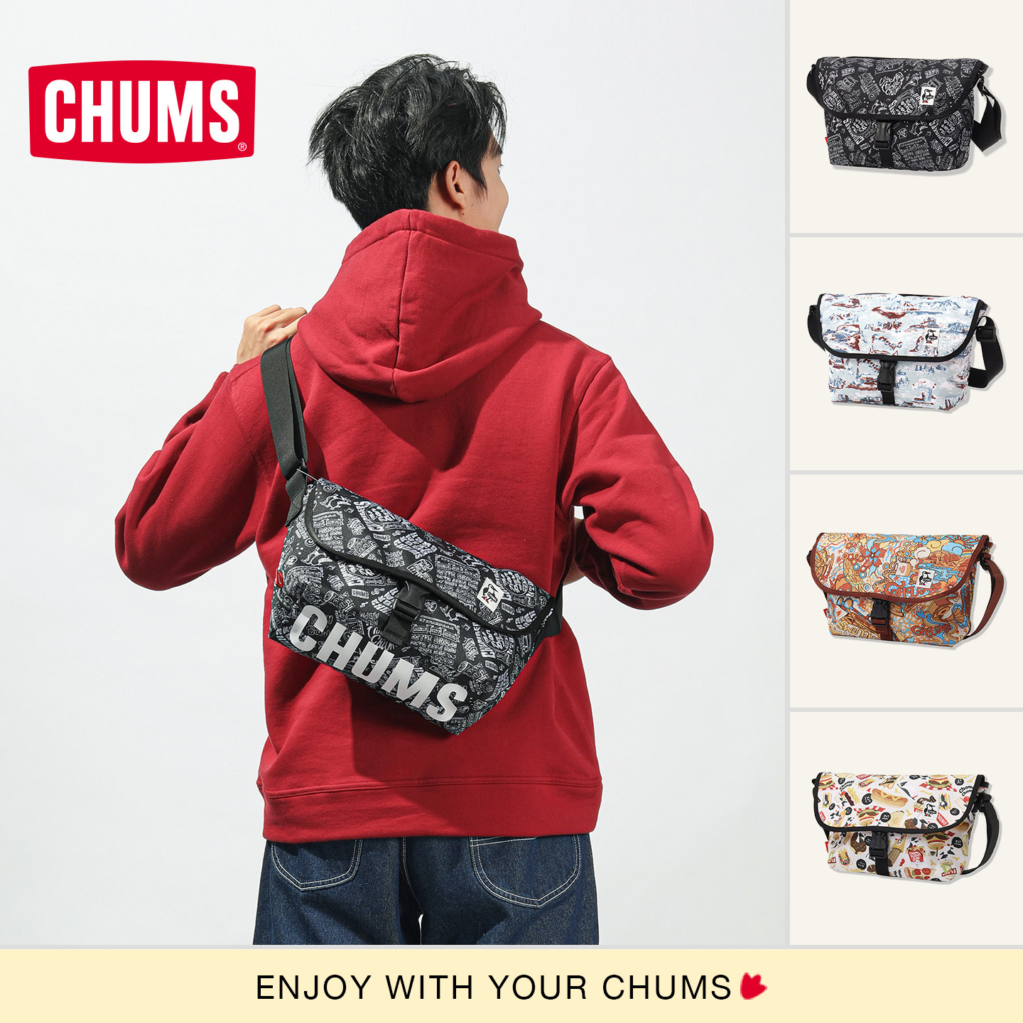 CHUMS斜挎包户外运动休闲图片