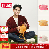 CHUMS洽洽鸟户外休闲单肩包小猪包斜挎包双拉链有内衬CH60 3870