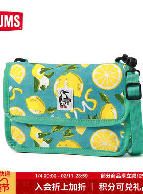 CHUMS洽洽鸟户外休闲通用款单肩包魔术贴轻巧斜挎包CH60-3653