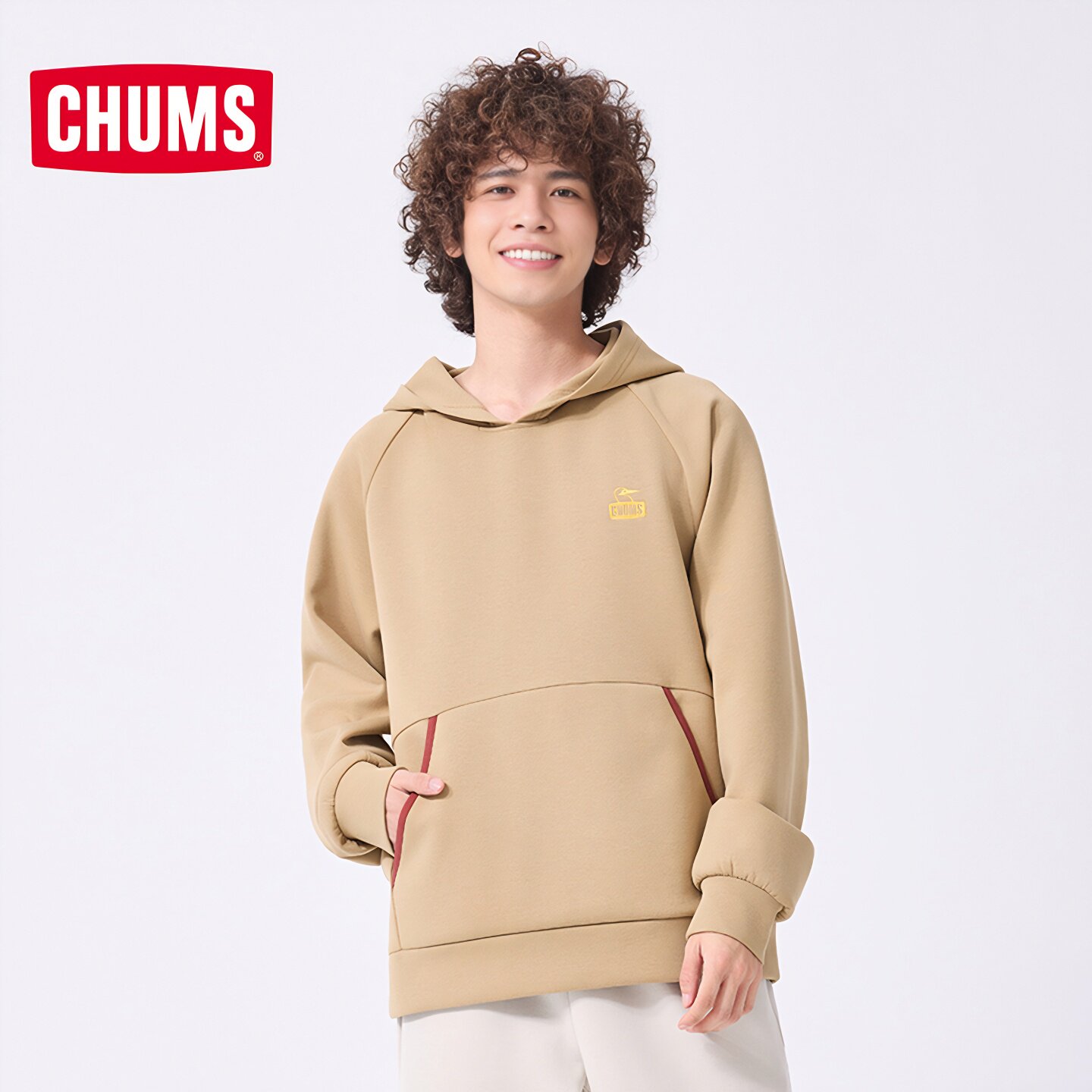 CHUMS洽洽鸟户外运动休闲连帽卫衣帽衫男女款保暖运动服CH00-1456图片