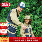 CHUMS洽洽鸟 运动户外休闲上衣森系网格多口袋夹克外套CH04 1452