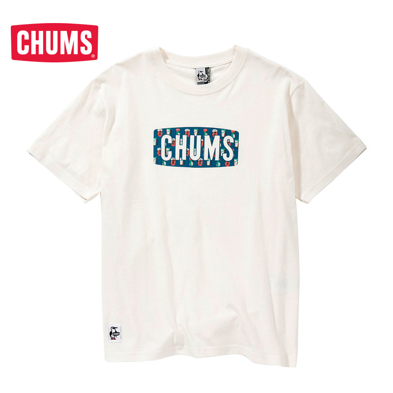 CHUMS/洽洽鳥 18春夏新品男女款棉毛混紡印花短袖T恤 CH01-1377