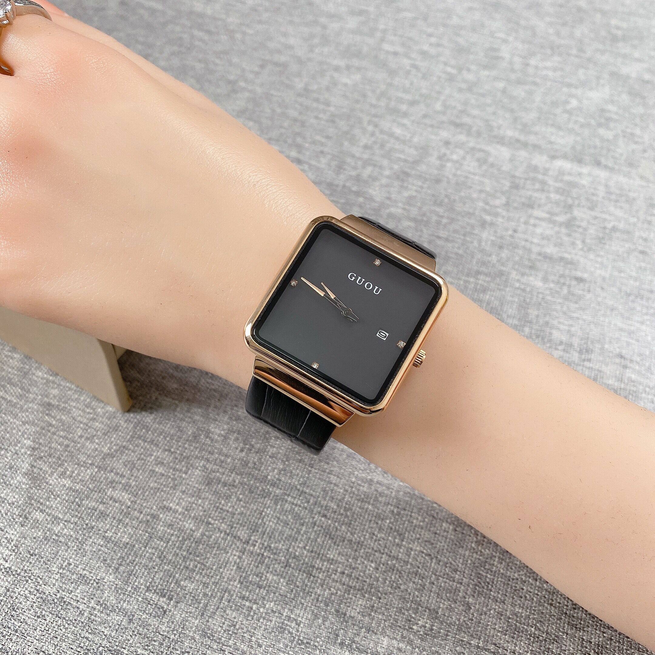 guou古欧手表女简约气质新款小众ins轻奢时尚防水女士手表