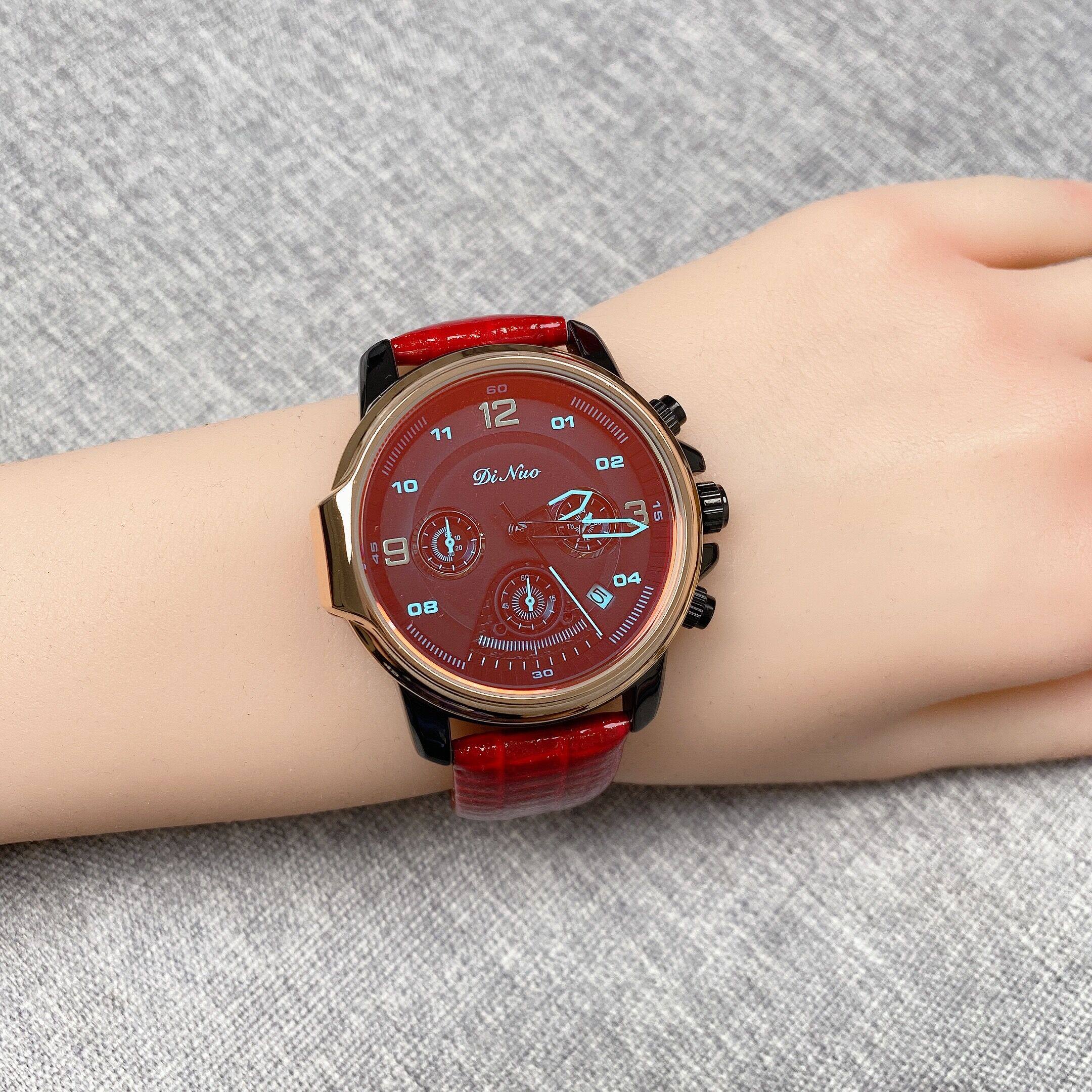 谛诺手表女2023年新款休闲大盘气质防水高级女士潮流霸气迪诺手表