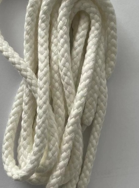 适用于NikeAirForce1白生胶空军一号AF1米白色棉麻椭圆形麻绳鞋带