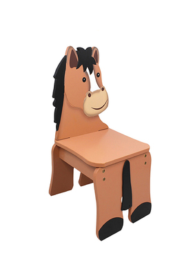 teamson纷朵奇儿童靠背小椅子动物造型幼儿园小凳子男女小椅子