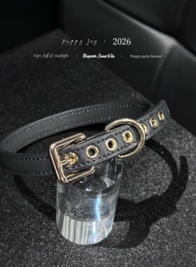 PuppyJoy小众限量基础款choker牛皮项圈高级手工定制