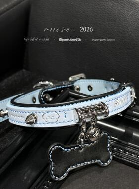 PuppyJoy手缝！「危险小狗」项链choker牛皮颈带高级手工定制