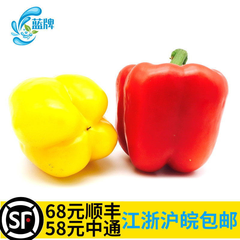 【蓝牌】新鲜红黄绿柿子椒彩椒