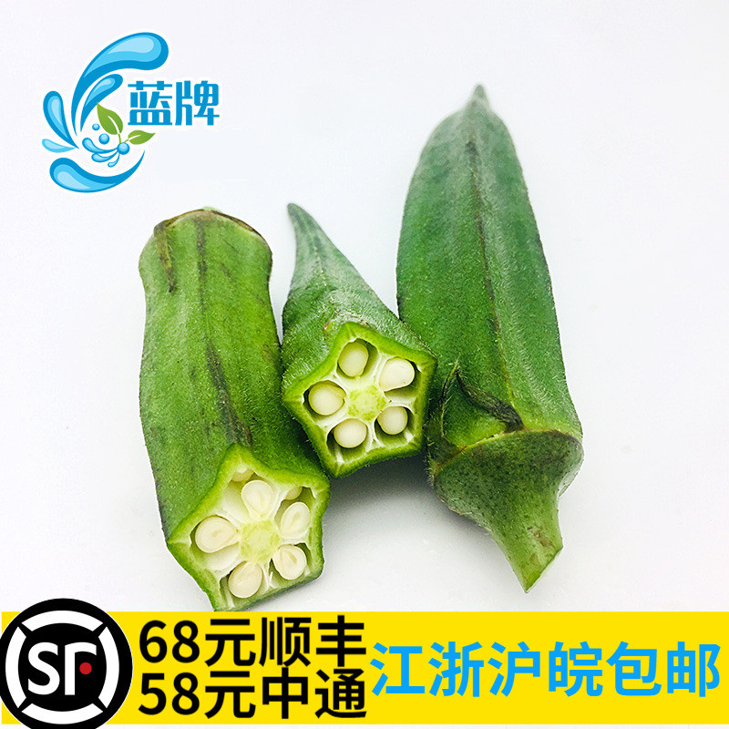 【蓝牌】新鲜蔬菜新鲜黄秋葵六角豆羊角豆秋葵 500g