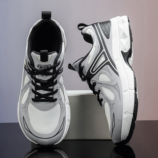 胖脚宽松运动鞋2026新款透气轻便防滑4E宽楦中学生户外休闲跑步鞋