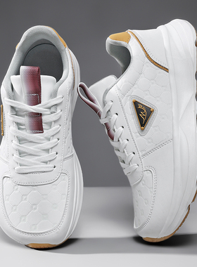 大头鞋新款大码宽脚鞋软底软面防滑防水加宽加高4E宽楦白色运动鞋