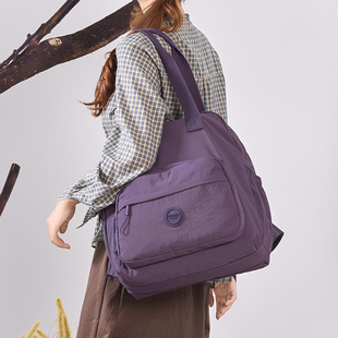 双肩包女旅游轻便高颜值大容量背包2025新款超火手提单肩一包三用