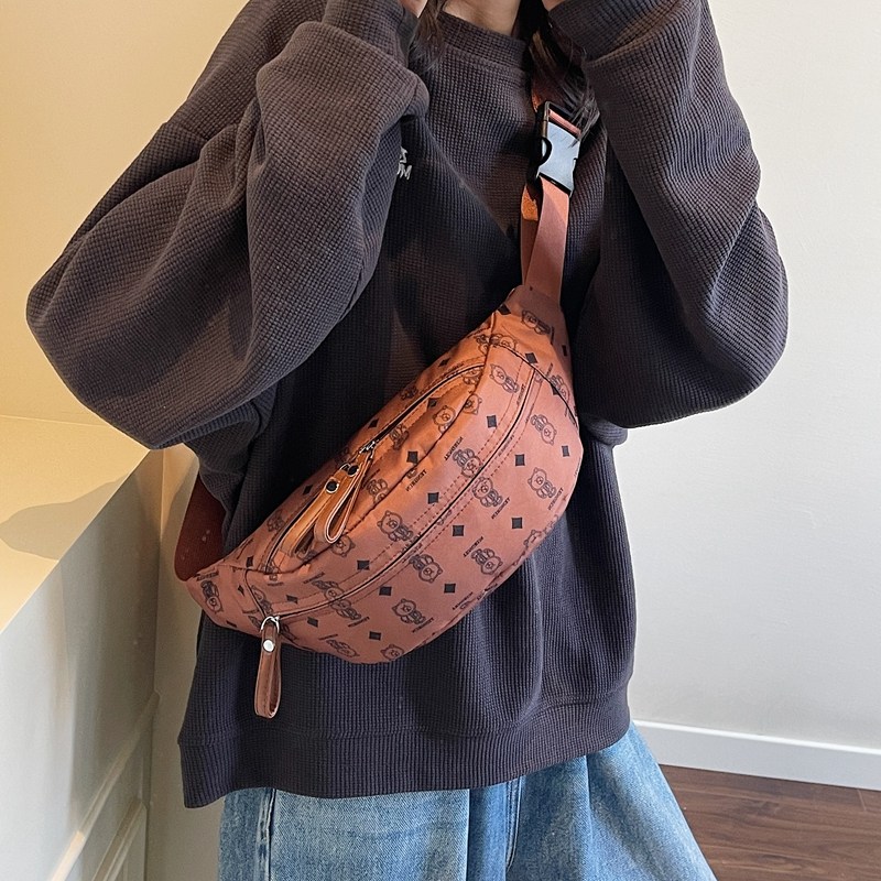 2025新款韩版时尚卡通胸包腰包百搭ins潮小众单肩斜挎包小包包,箱包皮具/热销女包/男包,胸包,淘宝优惠券,粉丝福利购,淘宝优惠卷