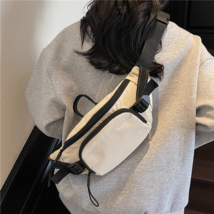 ins潮牌胸包男休闲日系小包包潮流斜挎包女 新款百搭学生骑行腰包