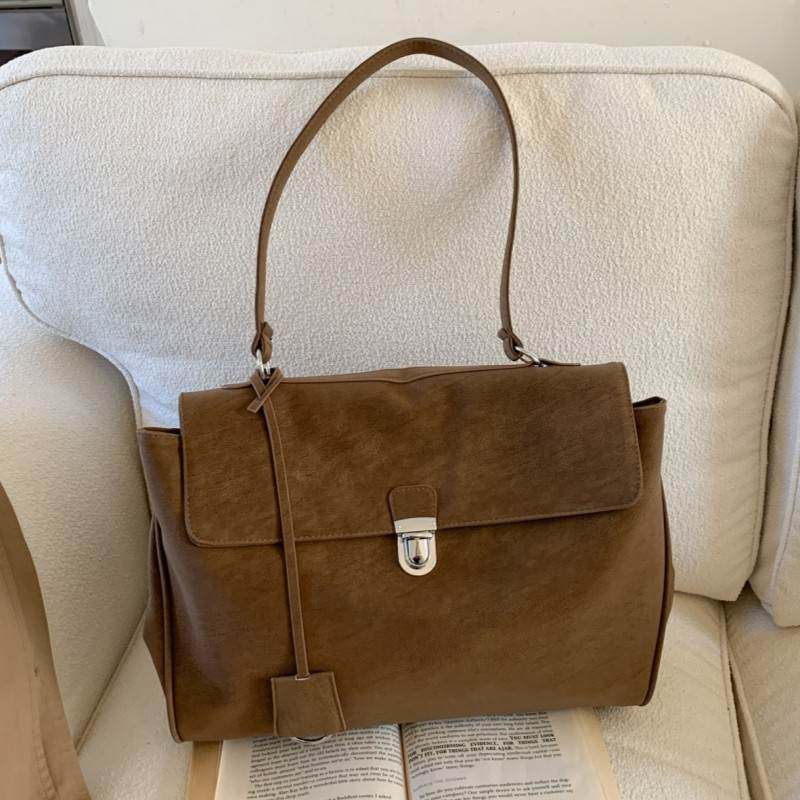 大容量复古托特包女2026秋冬新款时尚休闲单肩包高级感百搭腋下包,箱包皮具/热销女包/男包,腋下包,淘宝优惠券,粉丝福利购,淘宝优惠卷