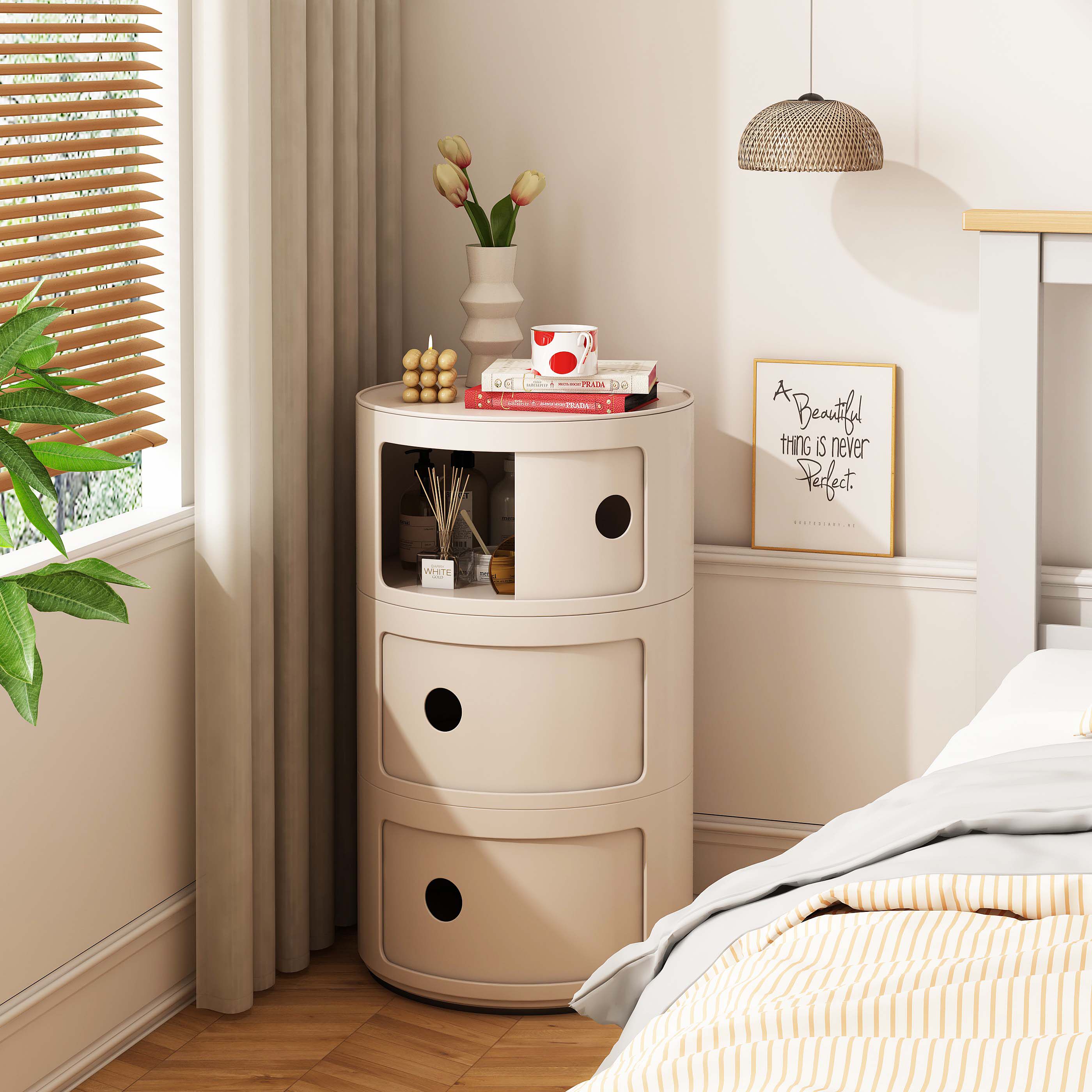 床头柜现代简约卧室收纳柜简易床边收纳柜创意网红小型客厅小边