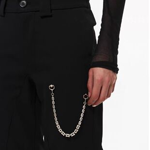 美式复古青春潮流休闲男款秋季潮牌宽松直筒阔腿休闲长裤子