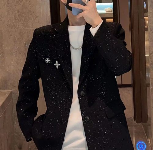 满天星西装外套男痞帅秋冬