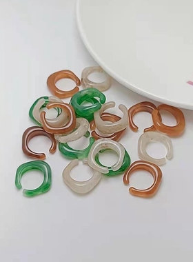 日韩春夏时尚学生饰品指环女树脂